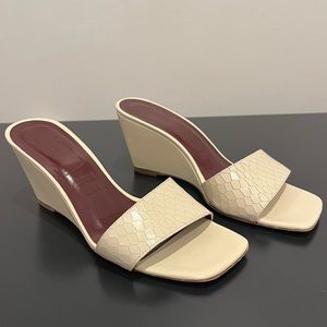 Staud croc Billie wedges